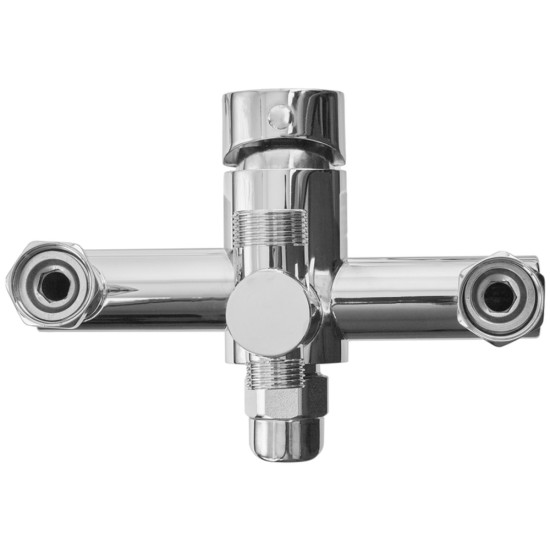Душова колона із змішувачем ZERIX REX-009-J CHROME із нерж. сталі (Колір хром) (ZX6124)