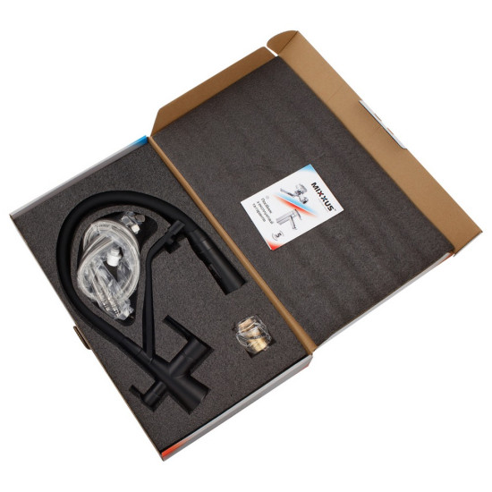 Смеситель для кухни Mixxus Premium Magnet 021 BLACK REFL.BLACK (MI6974)