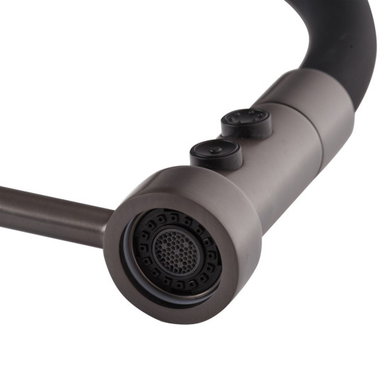 Смеситель для кухни Mixxus Premium Summer 017 GRAPHITE REFL.BLACK (MI6962)