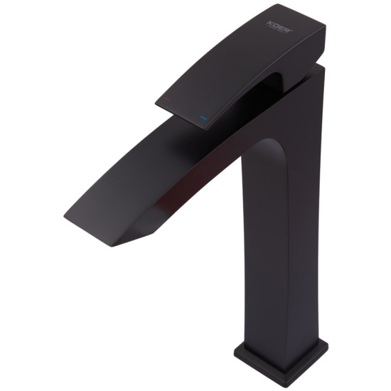 Смеситель для умывальника Koer KB-11007-05 высокий (Цвет черный) (KR3441)