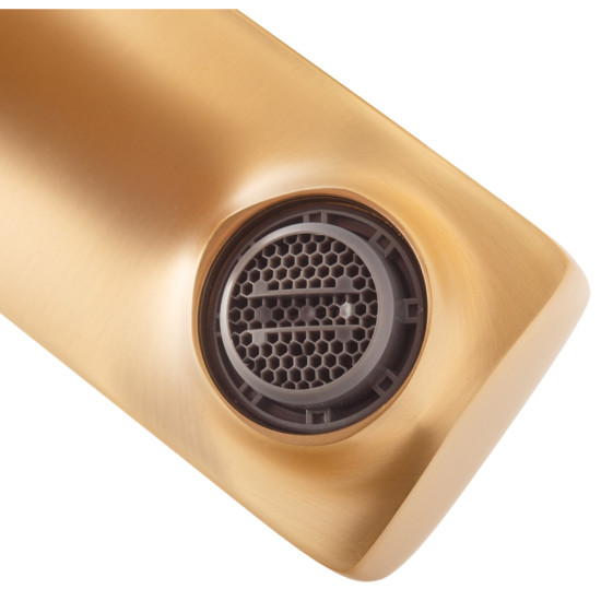 Змішувач для умивальника Haiba Kubus 001 BRUSHED GOLD (HB9622)