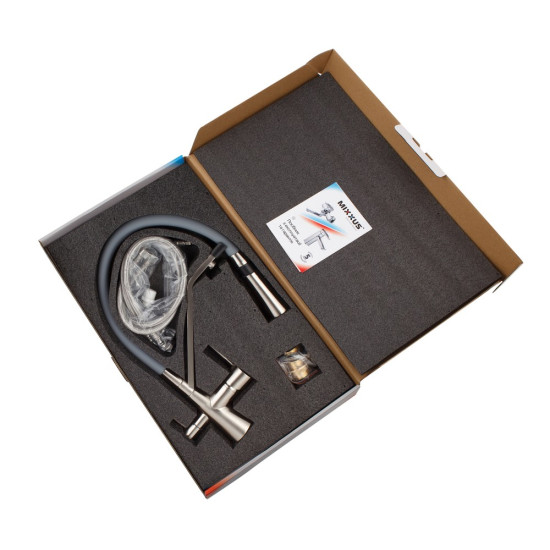 Смеситель для кухни Mixxus Premium Magnet 021 SS COLOR REFL.GREY (MI6976)