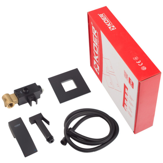 Смеситель для гигиенического душа Koer KB-23007-05 (Цвет черный) (KR3469)