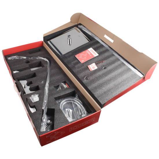 Душевая колонна со смесителем водопад Koer KB-58007-01 (Цвет хром) (KR3462)