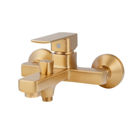 Змішувач для ванни Haiba KUBUS 009 (EURO) BRUSHED GOLD (HB9628)