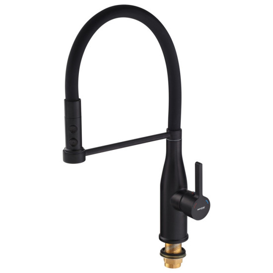 Смеситель для кухни Mixxus Premium Summer 017 BLACK REFL.BLACK (MI6961)