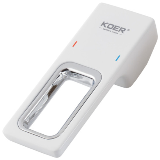 Смеситель для гигиенического душа встраиваемый Koer KB-23009-04 (Цвет хром+белый) (KR5982)