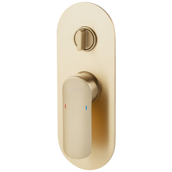 Душова система вбудована KOER KB-62028-12, 2 функції (Колір матове золото) (KR6010)
