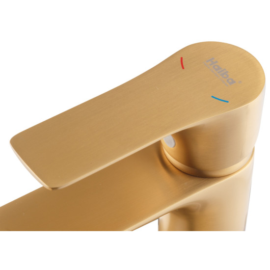 Смеситель для умывальника Haiba Milano 001 BRUSHED GOLD (HB9619)