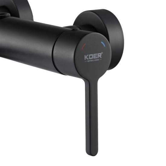 Душевая колонна со смесителем Koer KB-56029-05 3 функции, цвет черный (KR5490)