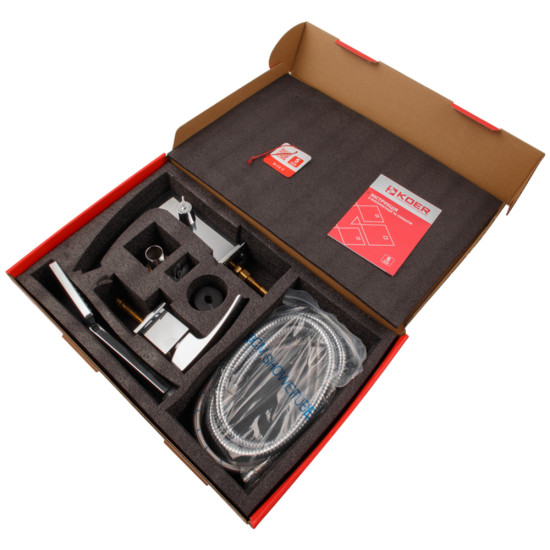 Смеситель на борт ванны Koer KB-43007-01 на 3 отверстия (Цвет хром) (KR3452)
