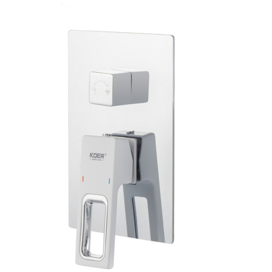 Душевая система встраиваемая KOER KB-66009-04 3 функции (Цвет хром+белый) (KR5990)