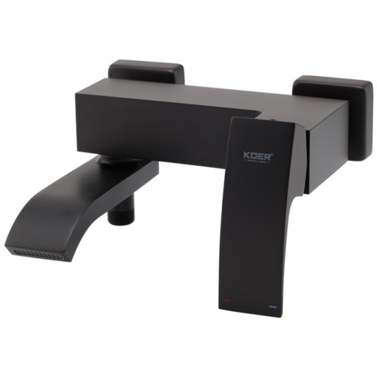 Смеситель для ванны с коротким изливом Koer KB-41007-05 (Цвет черный) (KR3455)