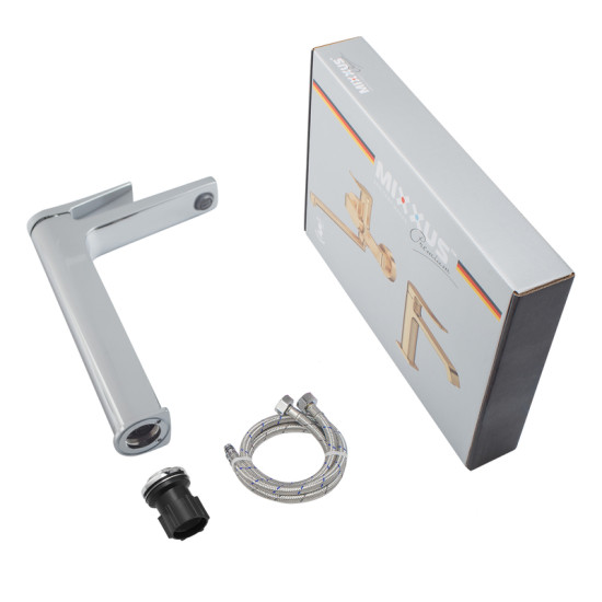 Смеситель для умывальника Mixxus Premium Degas 001 (NUT) HIGH (MI8246)
