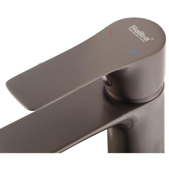 Змішувач для умивальника HAIBA MILANO 001 GRAPHITE (Колір графіт) (HB4033)