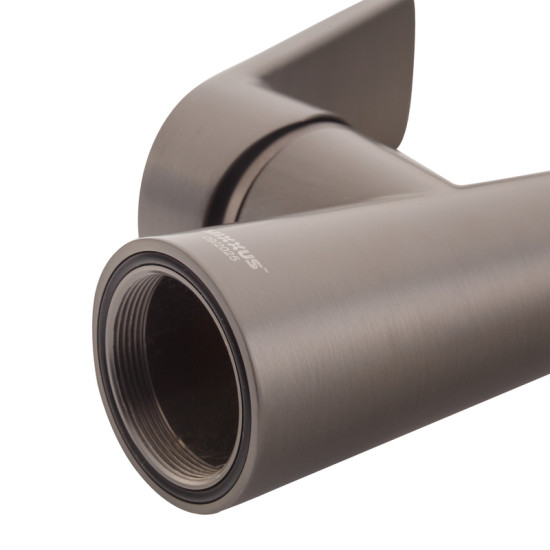 Смеситель для кухни Mixxus Premium Matis 011-T (NUT) Graphite Refl.Black (Цвет граф.+сил.излив черный) (MI8268)
