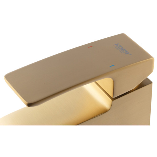 Змішувач для умивальника KOER KB-10037-12 (Колір матового золота) (KR6000)