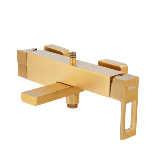 Душевая колонна со смесителем Haiba KANT 009-J BRUSHED GOLD (HB9606)
