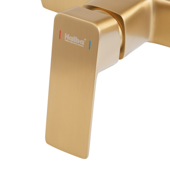 Смеситель для душа Haiba KUBUS 003 BRUSHED GOLD (HB9626)