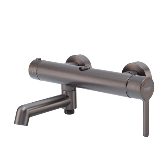 Душевая колонна со смесителем Koer KB-56029-07 3 функции, цвет графит (KR5497)