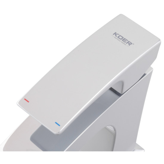 Смеситель для умывальника Koer KB-10007-04 (Цвет хром+белый) (KR5149)