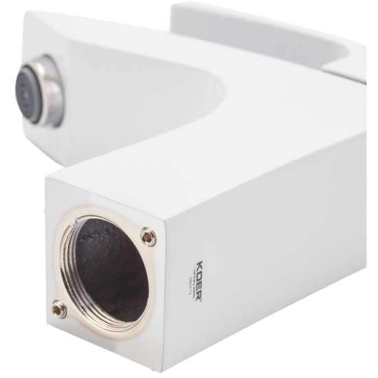 Смеситель для умывальника Koer KB-10007-04 (Цвет хром+белый) (KR5149)