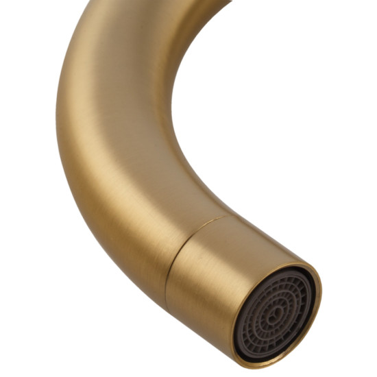 Змішувач для кухні MIXXUS SUS-011 BRUSHED GOLD з нерж. сталі SUS304 (Колір матове золото) (MI8435)
