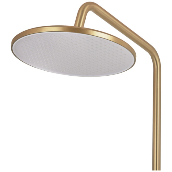 Душова колона із змішувачем ZERIX REX-009-J BRUSHED GOLD із нерж. сталі (Колір матове золото) (ZX6125)