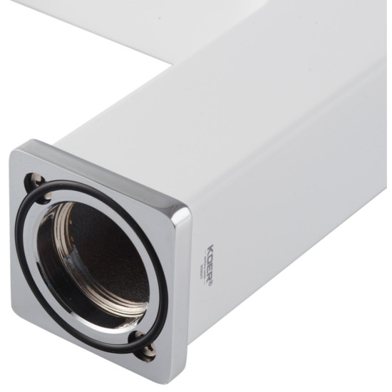 Змішувач для умивальника KOER KB-10009-04 (Колір хром+білий) (KR5975)
