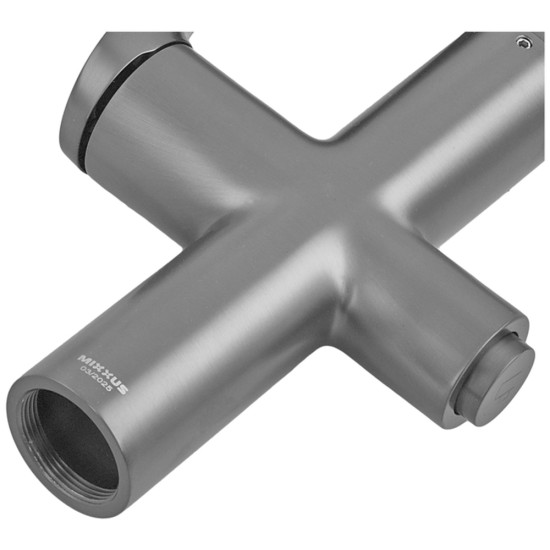 Смеситель для кухни Mixxus Premium DERBY 021 GRAPHITE REFL.BLACK с выходом для питьевой воды