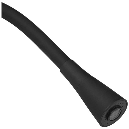Змішувач для кухні ZERIX ATRIUM-011-T GRAPHITE REFL.BLACK (Колір графіт + силіконовий вилив чорний) (ZX6106)