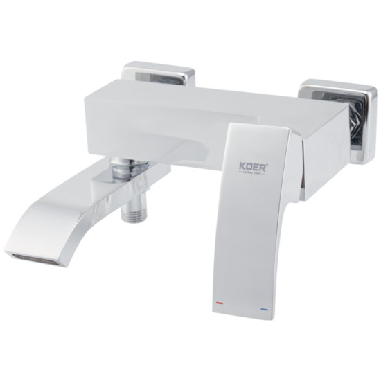 Смеситель для ванны с коротким изливом Koer KB-41007-01 (Цвет хром) (KR3454)