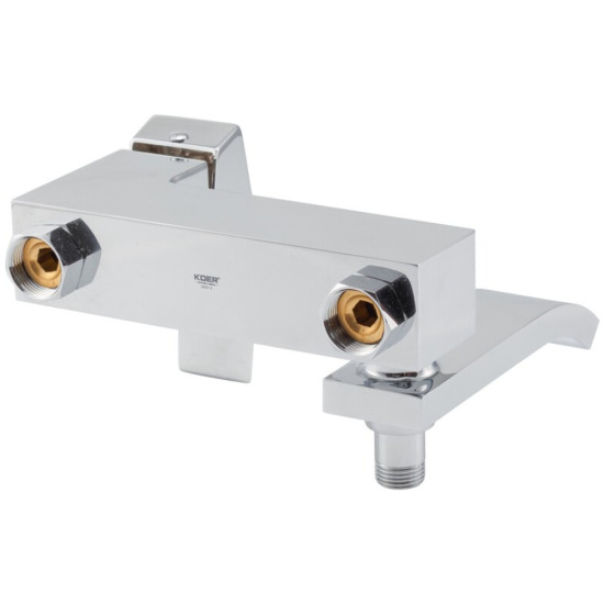 Смеситель для ванны с коротким изливом Koer KB-41007-01 (Цвет хром) (KR3454)
