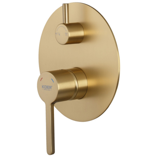 Вбудована душова система Koer KB-66029-12 3 функції (Колір матове золото) (KR5957)