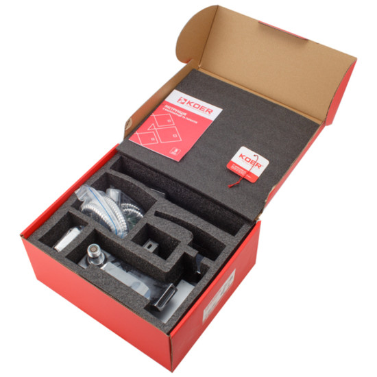 Смеситель для ванны с коротким изливом Koer KB-41007-01 (Цвет хром) (KR3454)