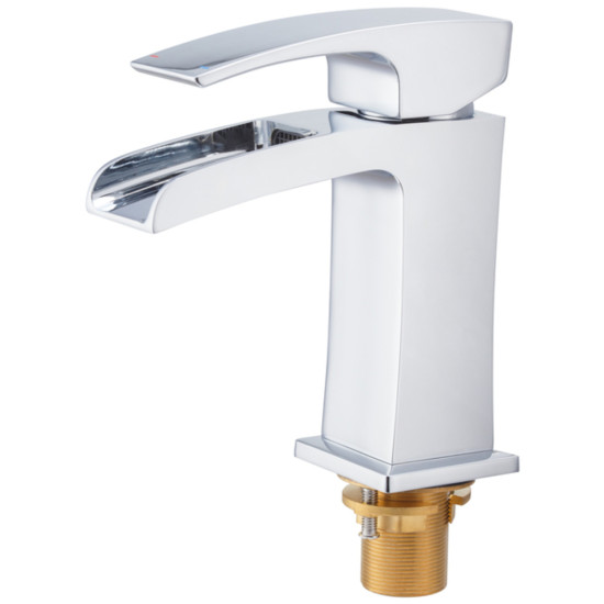 Смеситель для умывальника Koer KB-14007-01 водопад (Цвет хром) (KR3446)