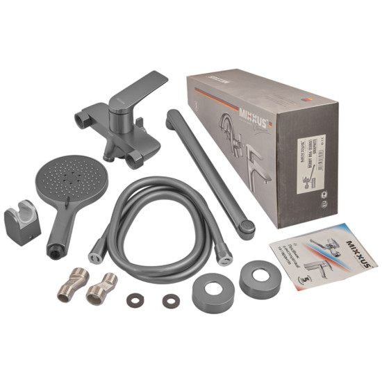 Смеситель для ванны Mixxus Premium DERBY 006 (EURO) GRAPHITE (MI6608)