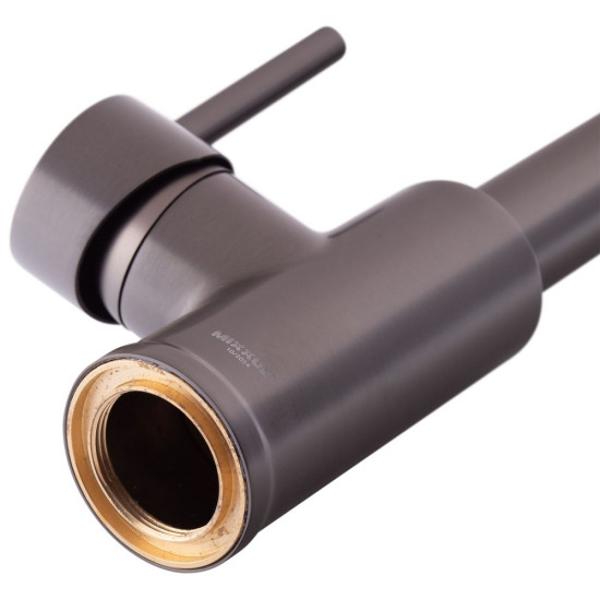 Смеситель для кухни с изливом пружина Mixxus Premium SPRING 017 GRAPHITE (MI6952)