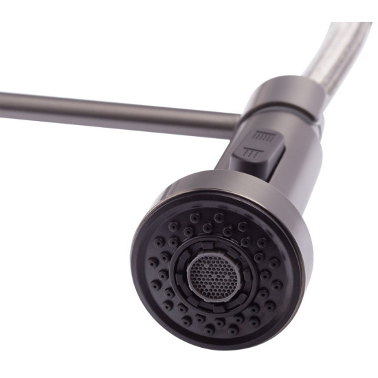 Смеситель для кухни с изливом пружина Mixxus Premium SPRING 017 GRAPHITE (MI6952)