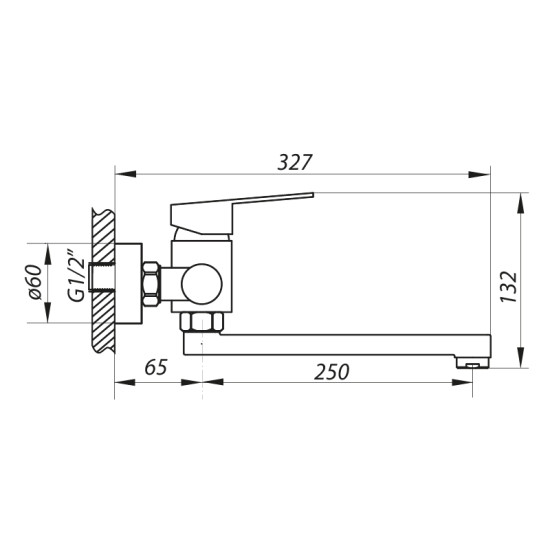 Смеситель для кухни Zerix LR74603 (LL1197)