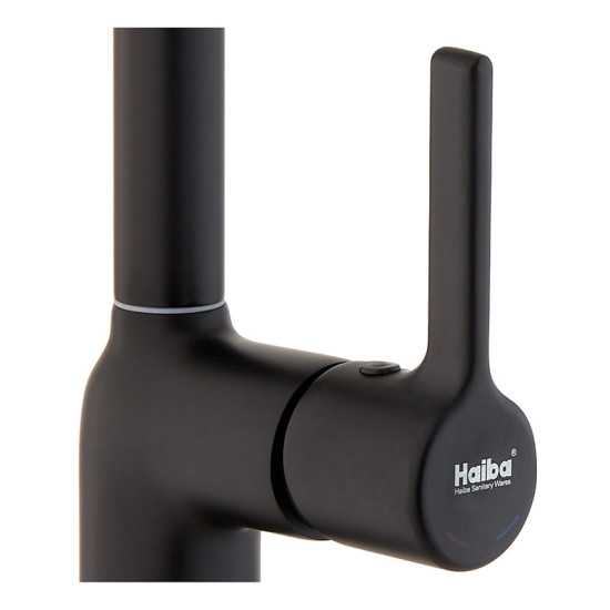 Смеситель для кухни Haiba Markus 017 Black (HB3973)