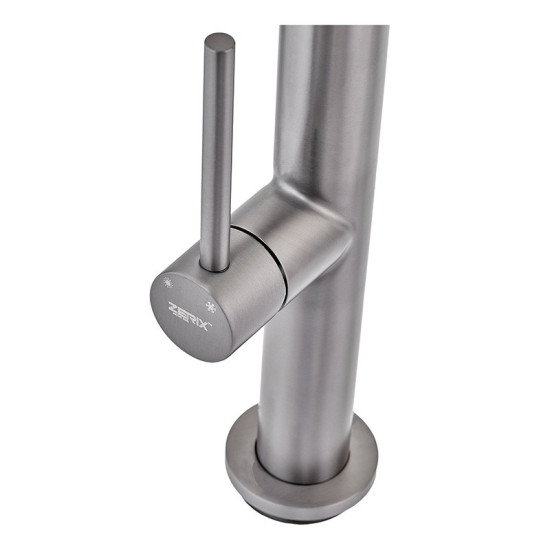 Смеситель для кухни Zerix KFM-011 graphite из нерж. стали SUS304 (ZX4865)