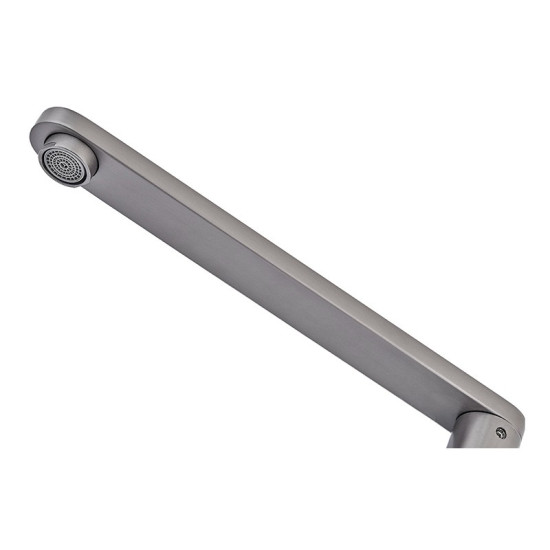 Смеситель для кухни Zerix KFM-011 graphite из нерж. стали SUS304 (ZX4865)