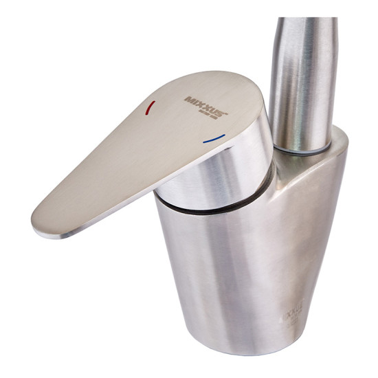 Смеситель для кухни Mixxus NEO-011 Reflector (нерж. сталь) (MI6235)