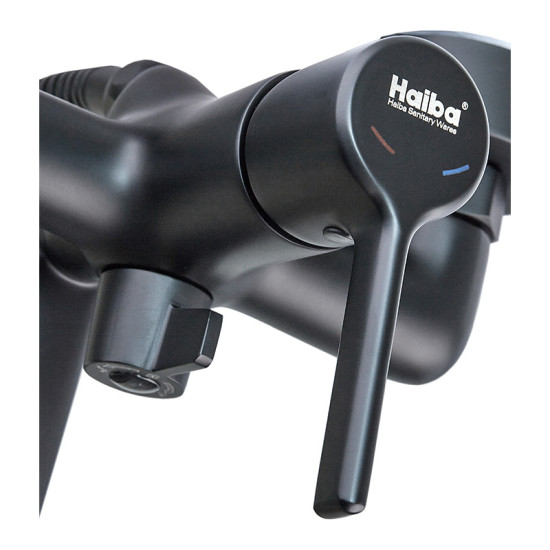 Змішувач для ванни Haiba MarkUS 006 Euro Black (HB3974)