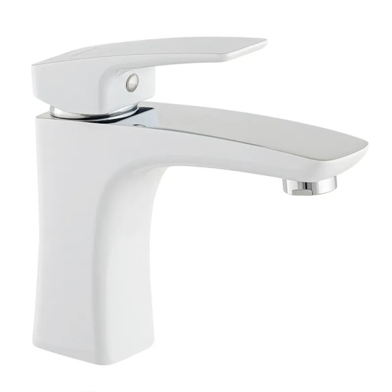 Смеситель для умывальника Mixxus Premium Patrick 001 гайка (White) (MI5853)