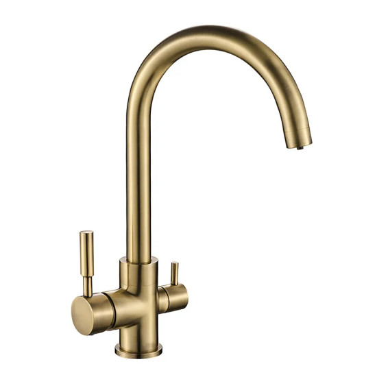 Кухонний змішувач на дві води Mixxus Premium Mafin 021 (Bronze) (MI5932)