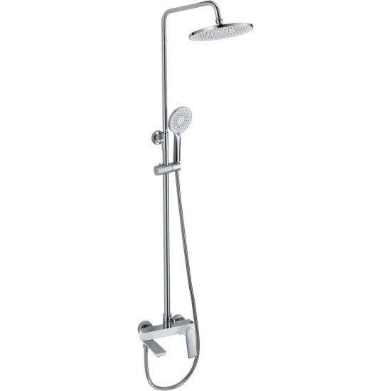 Душова колона Mixxus Premium DERBY 009-J WHITE-CHROME із змішувачем (MI6616)