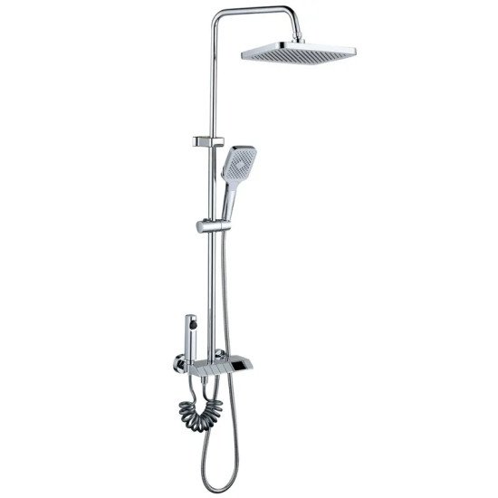 Душова колона зі змішувачем Mixxus Premium NEPTUNE 009-J з кнопкою перемикання, 4 режими (MI6832)