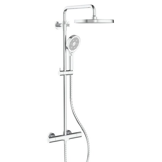 Душевая колонна с термостатическим смесителем Koer KB-55013-01 (Цвет хром) (KR4730)
